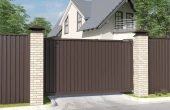 Откатные ворота Doorhan из профлиста
